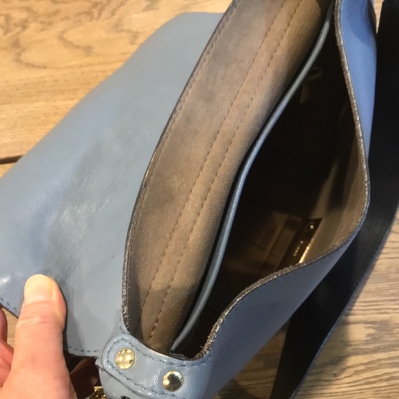 FURLA Badger Panel Saddle Shoulder Bag In Dolomia - Picture 7 of 12